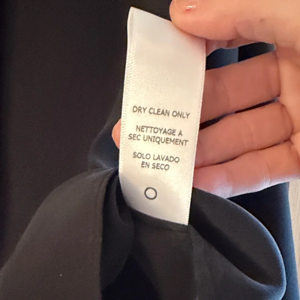 Frame Silk Women's Black Lace-Up Blouse - Picture 8 of 8